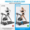 Exercise Equipment Floor Protection Mat: 6pcs Non-Slip Mat Pads for