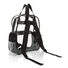 DALIX Small Clear Backpack Bag in Black