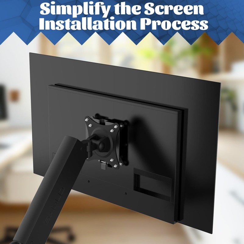Black Quick Release VESA Mount Adapter Bracket