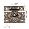 uxcell Wood Case Chest Box Rectangle Clasp Closure Hasp Latches
