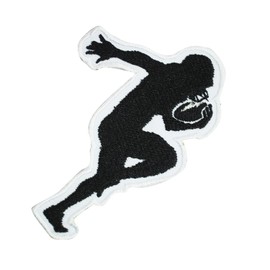 Football Player Patch, Football Patch, Wide Receiver Patch Embroidered Iron on Sew on Patch Badge for Clothes etc. 9x6 cm