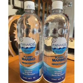 Panakos Lot Of 2 Bottles of 1 Lt. SEA WATER Agua De Mar Pure Marine Tot=2 