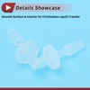 HEROFFIX 5 Pcs Aquarium Plastic Hose Barb Fitting 3/32" Hose