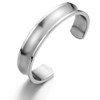 COOLSTEELANDBEYOND 19CM Mens Womens Cuff Bracelet Stainless Steel Bangle Bracelet