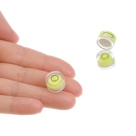 Kozelo 3pcs Small Circular Bubble Spirit Levels - [13mm Diameter 7mm Thickness] Mini Round RV Level Leveling Tools for Travel Trailer Turntable Camera, Lime
