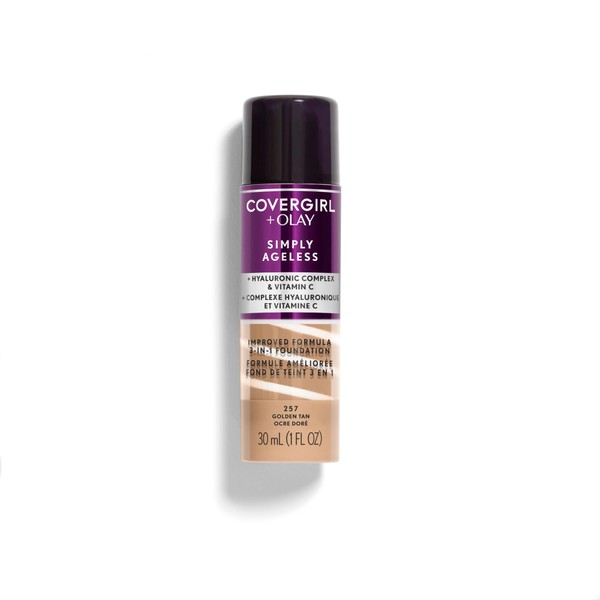 COVERGIRL Simply Ageless 3-in-1 Liquid Foundation - Golden Tan 257