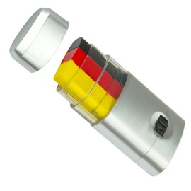 GOTPARTY 5 x Germany Make-Up Pen Fan Item - Black, Red and Gold Make-Up for Football Decoration and European Championship 2024 Party Decoration