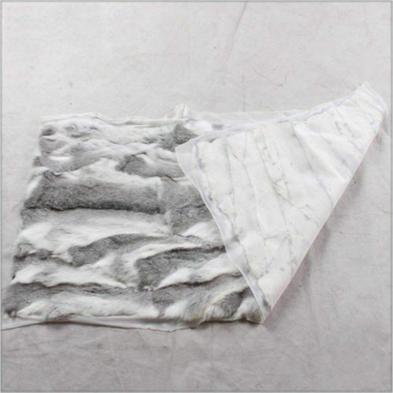 100% Real Rabbit Fur Blanket Rug Real Fur Blanket Carpet