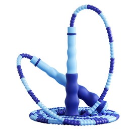 BZKSER Skipping Rope - 1 x Jump Rope with Soft Beads, Adjustable Without Tangle Skipping Cord Workout Fitness Boxing Skipping Rope School Jump Rope for Men Women Children (2.8 m)