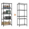 MZG 4 Tier Adjustable Wire Shelving Stackable Storage Shelves Kitchen