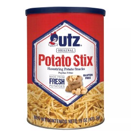 Utz Potato Stix, Original – 15 Oz. Canister – Shoestring Potato Sticks -Crispy