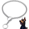 Mystercome Dog Collar Slip Collar Metal Collar Chewproof P Collar