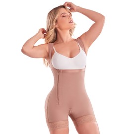 SHAPE CONCEPT Fajas Colombianas Moldeadoras 344 Lateral Zipper Postpartum Girdle for Women