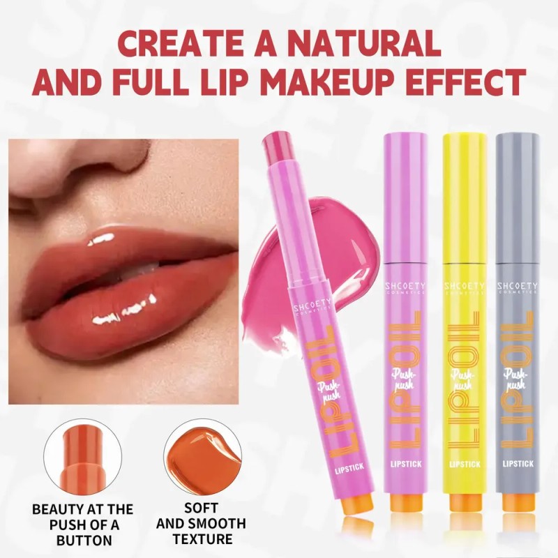 Shcoety Cross-border Press Lipstick Set Solid Water Gloss Li