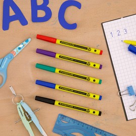 STAEDTLER 307 Noris Writing Pen - Handwriting Pens - 0.6mm Line Width - Ideal for School, Work, Office, etc (Blue)