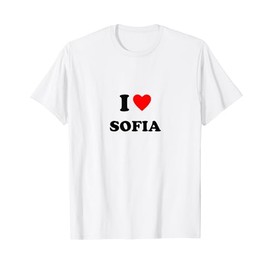 First name « I Heart Sofia I Love Sofia » T-Shirt