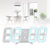 Digital Wall Clock Modern Design Temperature Display Alarm Function Sound