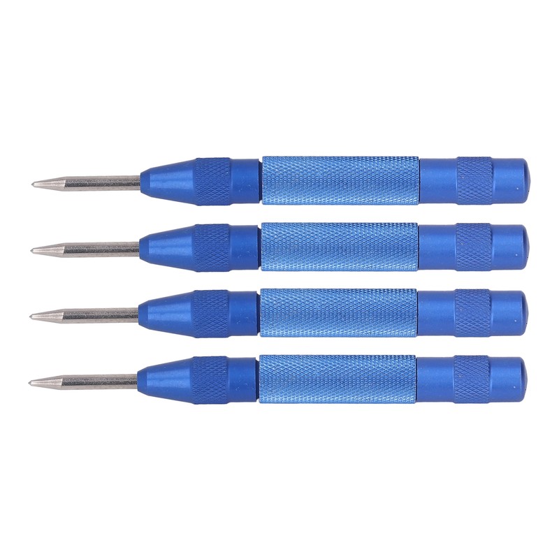 4Pcs Center Punch Automatic High Speed Steel 5in Tool Set