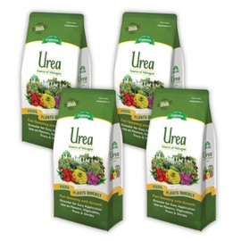 Espoma Urea Nitrogen Fertilizer 45-0-0, 4lb. Bag; Promotes Growth in All Flowering Plants, Trees, Shrubs, and Vegetables. Granular for Easy Application. Pack of Four.