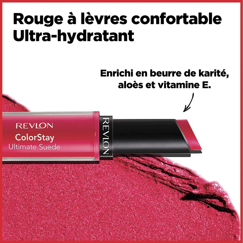 REVLON Lipstick, ColorStay Ultimate Suede Lipstick, High Impact Lip color