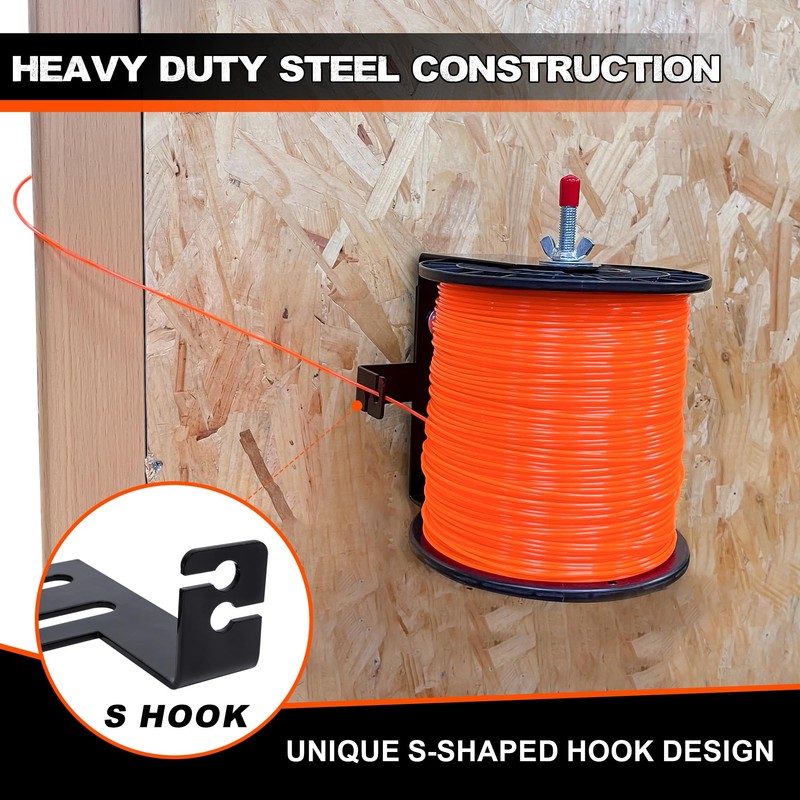 Mimanchi 1 Pack Weed Wacker Trimmer Line Holder,Line Spool Rack,Adjustable