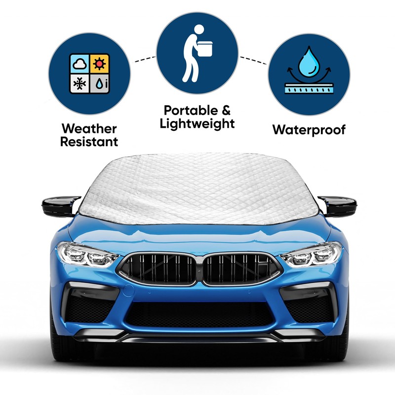 ASAB Magnetic Car Windscreen Cover with 3 Hidden Magnets Universal