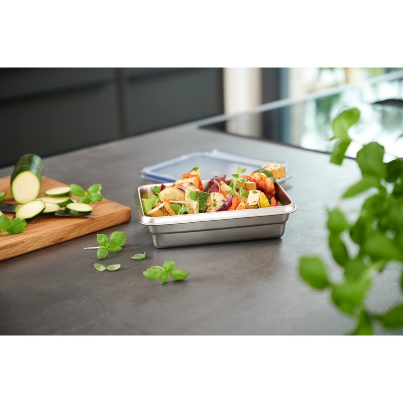 Emsa N11505 Clip & Close Stainless Steel Food Storage Container,