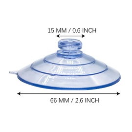 APWOJY 5 Packs 2.16 Inch Clear Suction Cup Window Bird Feeder Hooks