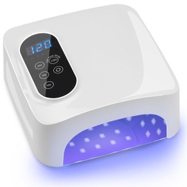 72W Cordless Led Nail Lamp, Rechargeable Nail Dryer, Portable Gel UV Led Nail Light with 4 Timer Setting Sensor, Professional Gel Nail Lights Nail Art Manicure Tools for Home and Salon