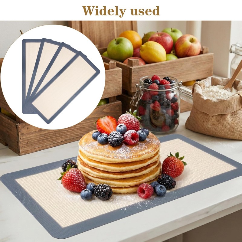 4 Pcs Small Silicone Baking Mats Compatible with Harvest Right