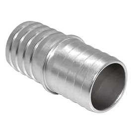 JoyTube 1 Pcs 1-1/2 Inch Radiator Hose Barb Adapter, Coupler Splice Mend Coolant Intercooler Exchanger Heater Repair Hose Connector Water Fluid Air Aluminum