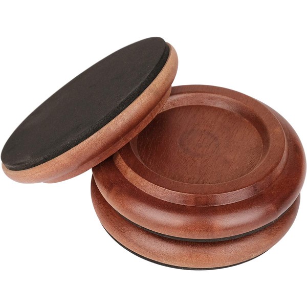 Grand Piano Caster Cups,Eison Solid Sapeliwood Piano Caster with Non-Slip