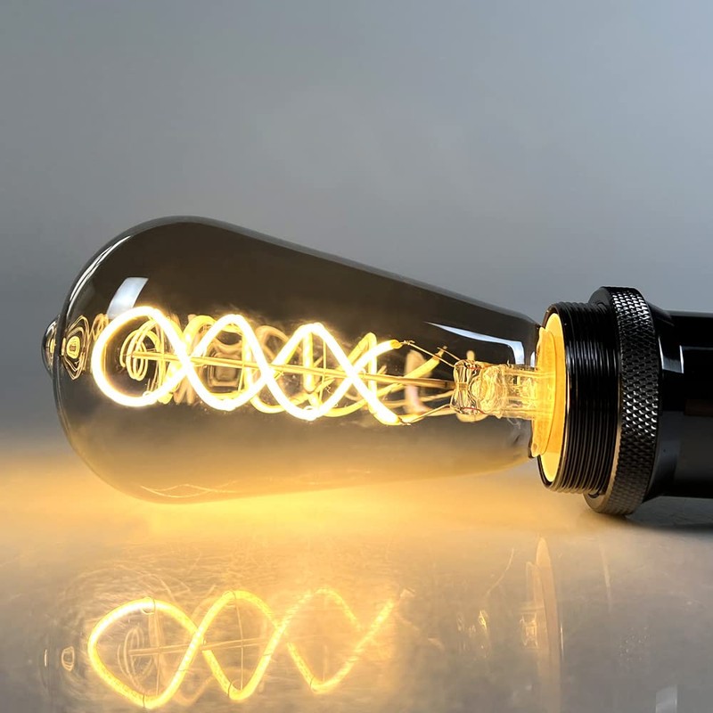 TIANFAN Spiral Filament ST64 Led Bulb - 2700Kelvin Warm White