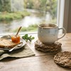 Argon Tableware Round Coasters - 10cm - Pack of 6
