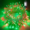 oopswow Red and Green String Lights, 33ft 100 LED Christmas