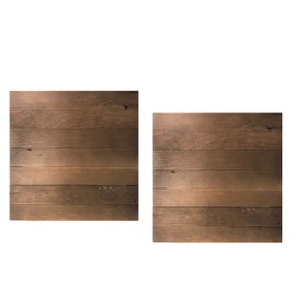 Hampton Art Mix The Media Wooden Plank Plaque, 12" by 12" (12" x 12" - 2 Pack)