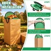 Leaf Bag Holder Stand with Extended Chute for 30 Gallon