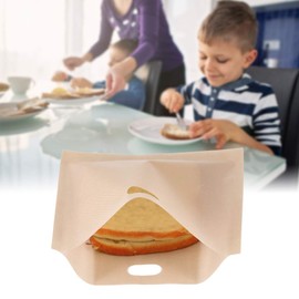 Toaster Bags, Reusable Grilled Cheese Bags Sandwich Bags Non Stick Toaster Bags for Sandwiches, Chicken, Nuggets, Panini and Garlic Toasts(16 * 16.5CM)
