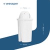 Wessper Wessper AquaClassic Filterkartuschen kompatibel mit Brita Classic, Dafi Classic