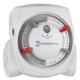 Intermatic TN800CL 15 Amp Indoor Heavy Duty Mechanical Timer, White