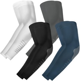 ROCK TAKIN UV Sonnenschutz Arm Sleeve für Herren Damen, UPF 50+ Kühlung Armstulpen Sommer Kompression Tattoo Armlinge Unisex Armwärmer für Radsport Basketball Golf Baseball Fußball – 4 Paar