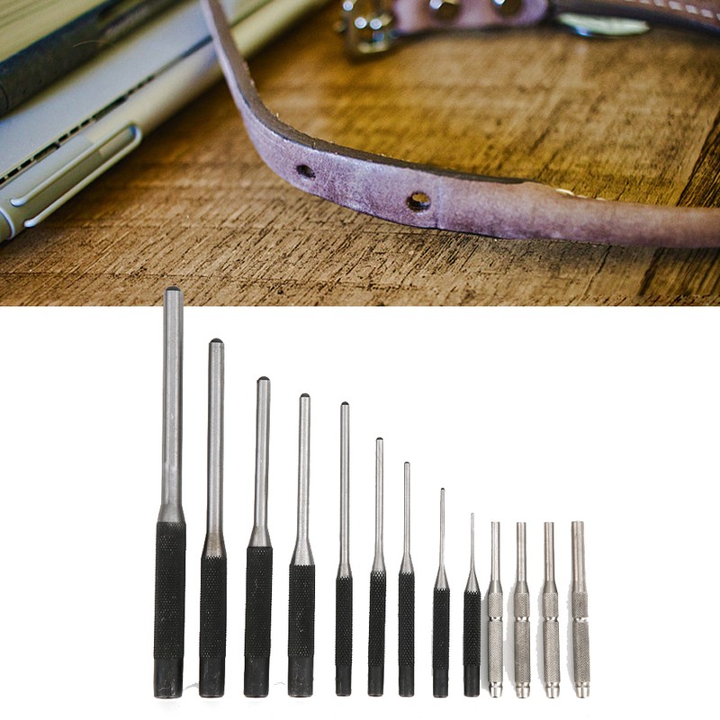 13pcs DIY Belt Punching Tools Kit Hand Made Leather Crafts