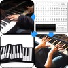 AIEX Piano Keyboard Music Note Full Set Stickers Removable &