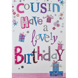 Card Essentials Happy Birthday - Cousin Have a Lovely Fun Colourful For Her Female Girl Woman
