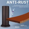 DOWRY Anti-Hand Off Bronze Toilet Plunger with Holder for Bathroom,Powerful