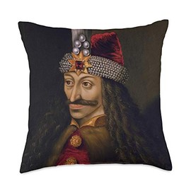 Romanian History Accessories Impaler Vlad Tepes Throw Pillow, 18x18, Multicolor