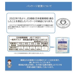 [Magfine] 【全国マスク工業会正会員 JIS規格適合 国内実証データ取得済 個包装】三層構造不織布マスク 使い捨て ホワイト 1箱50枚入【2020年9月から個別包装・品質改良】 (2-1. ふつうサイズ 個包装50枚入×2箱セット)