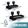 TAILI Shower Caddy Suction Cup 2 Pack,Stainless Steel Rustproof Shower