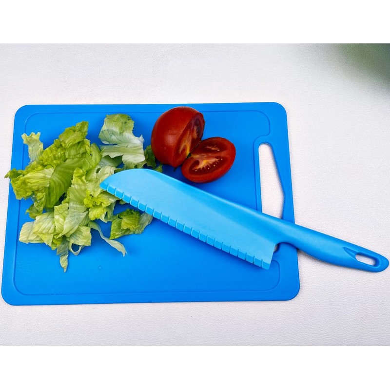 jawbush Plastic Vegetable Knife, 11" Serrated Edge Pizza Cutter with