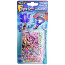 Rainbow Loom Kit para Hacer Pulseras Usando Los Dedos, Color Morado